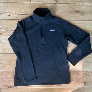 Patagonia Better Sweater 1/4 Zip in Black Size Medium